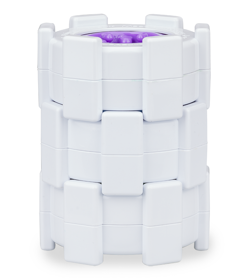 Stackable three-ring masturbator