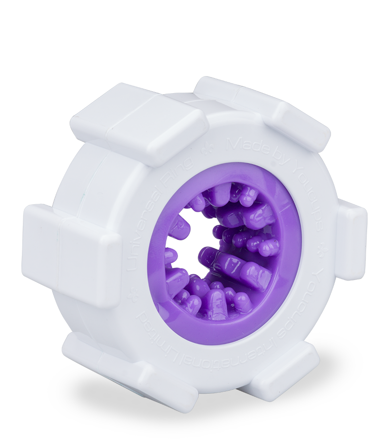 Stackable three-ring masturbator