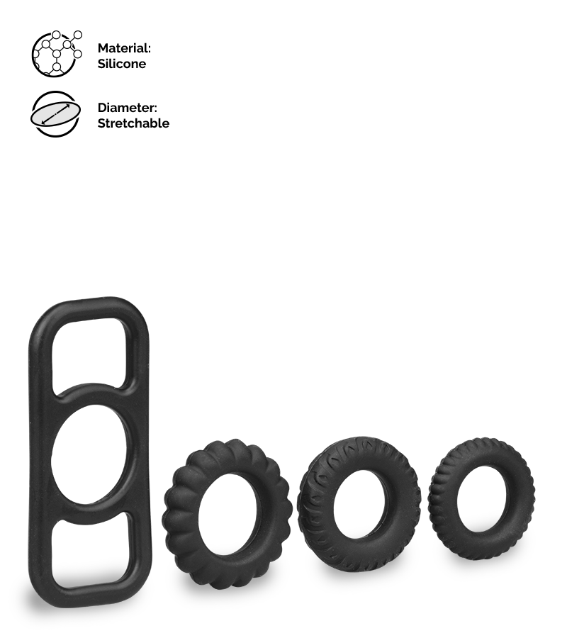 Steamy cock ring set