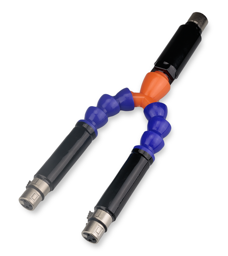 Stick for double-dildo anal and vaginal fucking machine