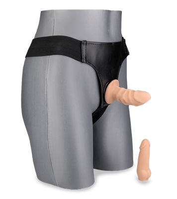 Strap on harness kit with two small removable dildos