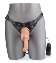 Load image into Gallery viewer, Strap-on harness kit with vibrating double penetration dildo