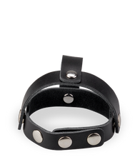 Load image into Gallery viewer, Strappy leather cock ring
