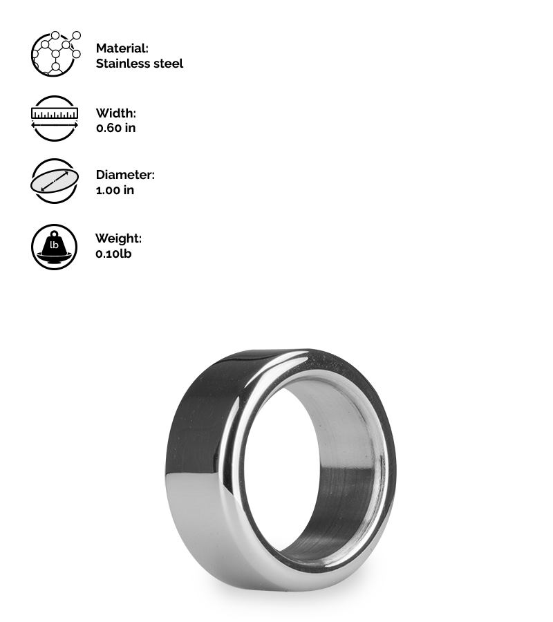 Stronger stainless steel cock ring