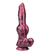 Load image into Gallery viewer, Suction-cup silicone dog dildo