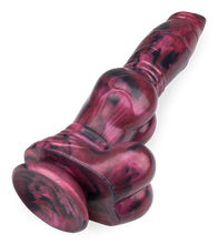 Load image into Gallery viewer, Suction-cup silicone dog dildo