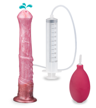 Load image into Gallery viewer, Suction-cup silicone ejaculating horse dildo