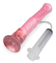 Load image into Gallery viewer, Suction-cup silicone ejaculating horse dildo