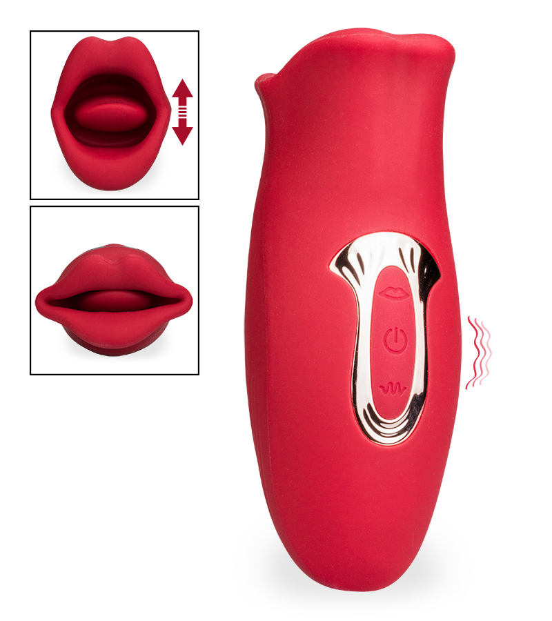 Sweet Kiss vibrating tongue clit stimulator