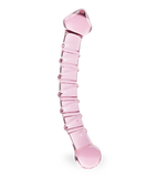 Swirling glass dildo