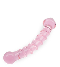 Load image into Gallery viewer, Swirling glass dildo