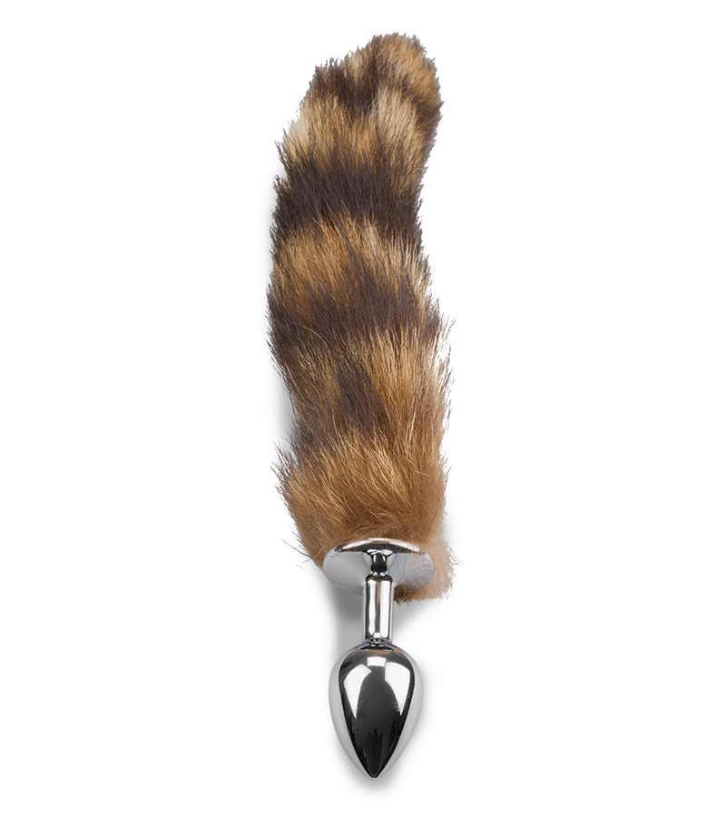 Tabby cat tail butt plug