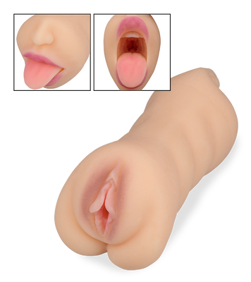 Talia pocket pussy mouth with big tongue and vagina