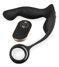 Load image into Gallery viewer, Tao massaging and vibrating prostate massager with cock rings