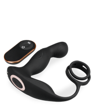 Load image into Gallery viewer, Tao massaging and vibrating prostate massager with cock rings