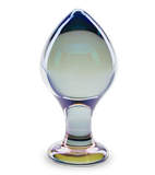 Teardrop glass anal plug