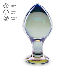 Load image into Gallery viewer, Teardrop glass anal plug