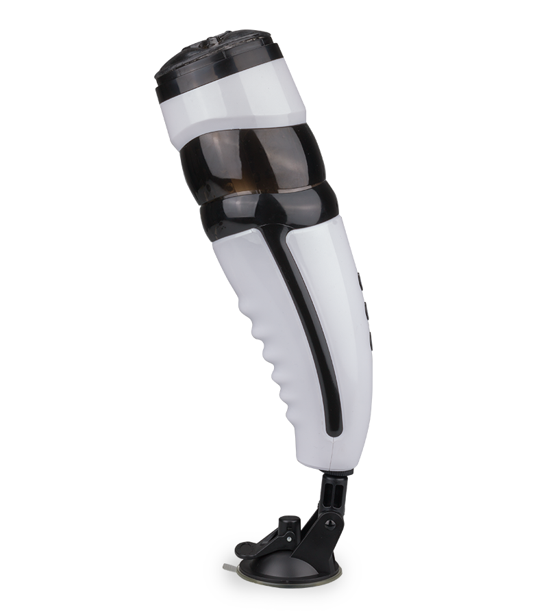 Telescopic pump action thrusting masturbator