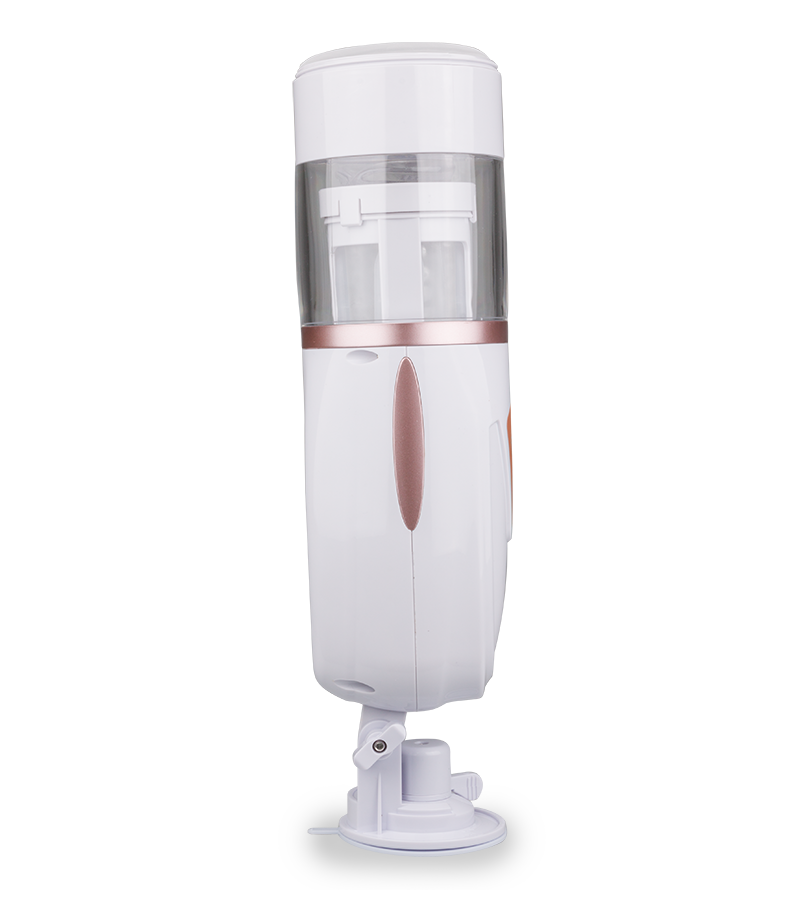 Telescopic thrusting airbag masturbator