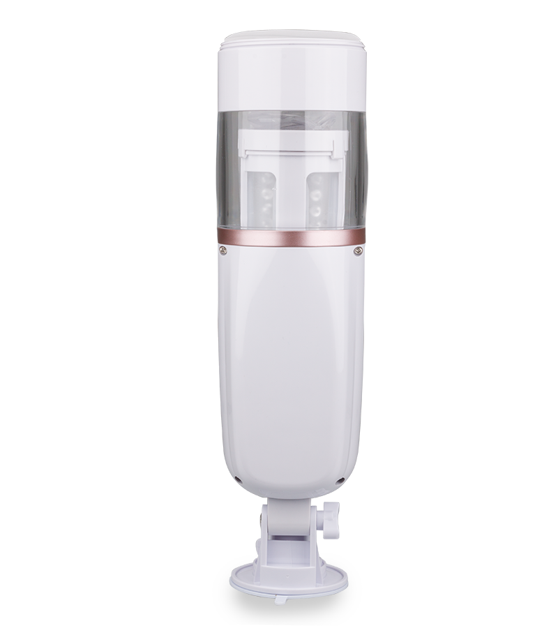 Telescopic thrusting airbag masturbator