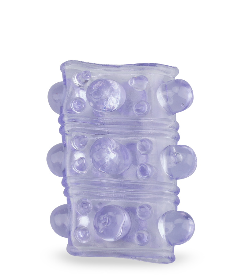 Textured finger vibrator