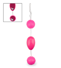 Load image into Gallery viewer, Textured vaginal and anal double jiggle balls