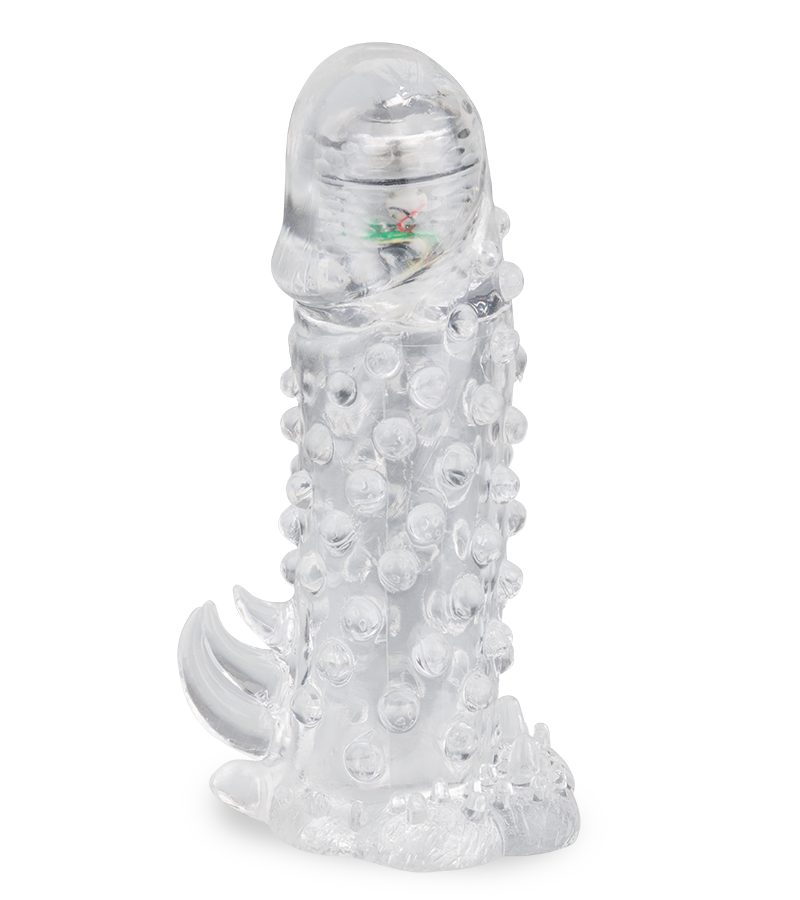 Textured vibrating penis sleeve