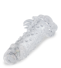 Load image into Gallery viewer, Textured vibrating penis sleeve