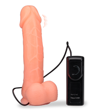 Load image into Gallery viewer, Thick girth rotating and vibrating suction-cup dildo