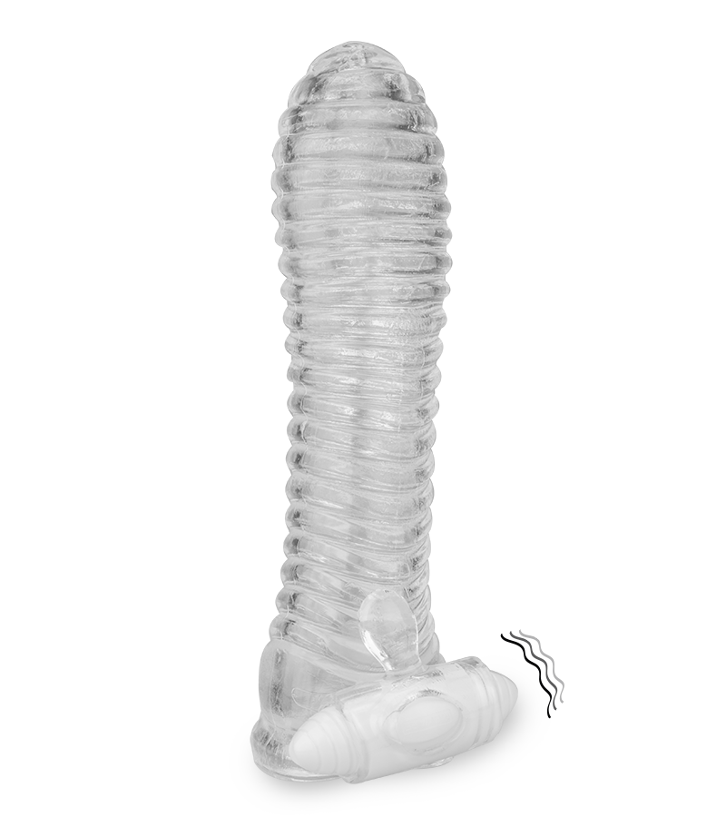 Thick ribbed penis sleeve