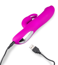 Load image into Gallery viewer, Thrust and throb action rabbit vibrator