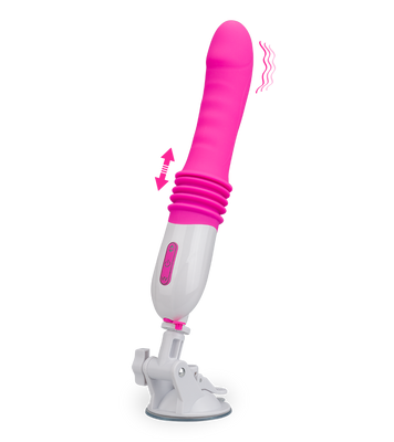 Thrusting suction-cup vibrator