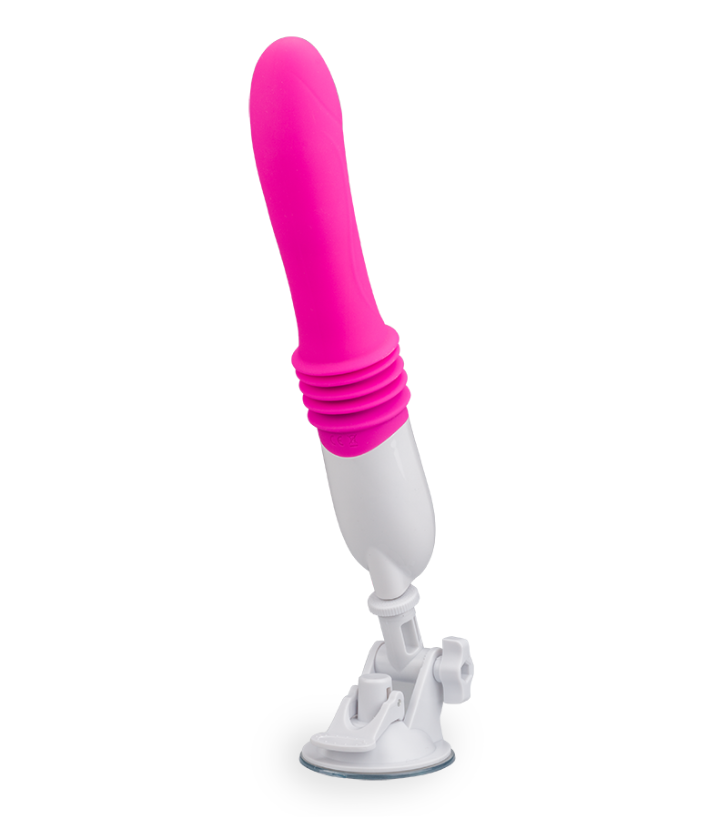 Thrusting suction-cup vibrator