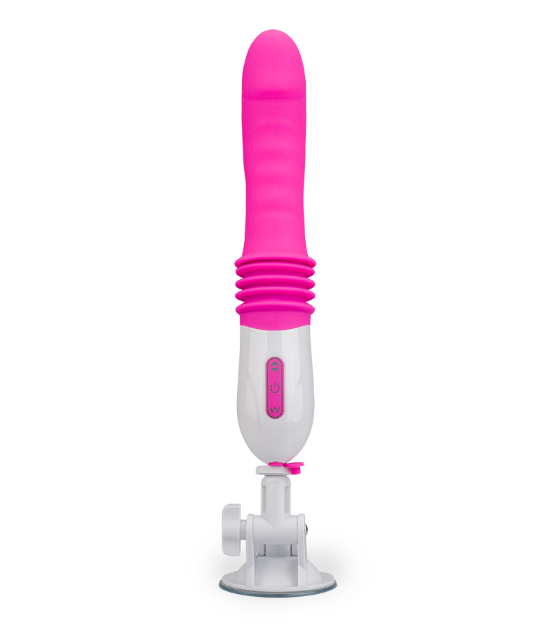 Thrusting suction-cup vibrator