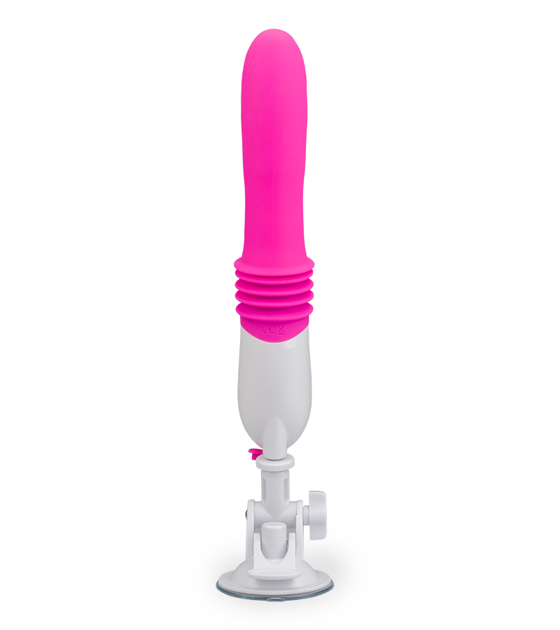 Thrusting suction-cup vibrator