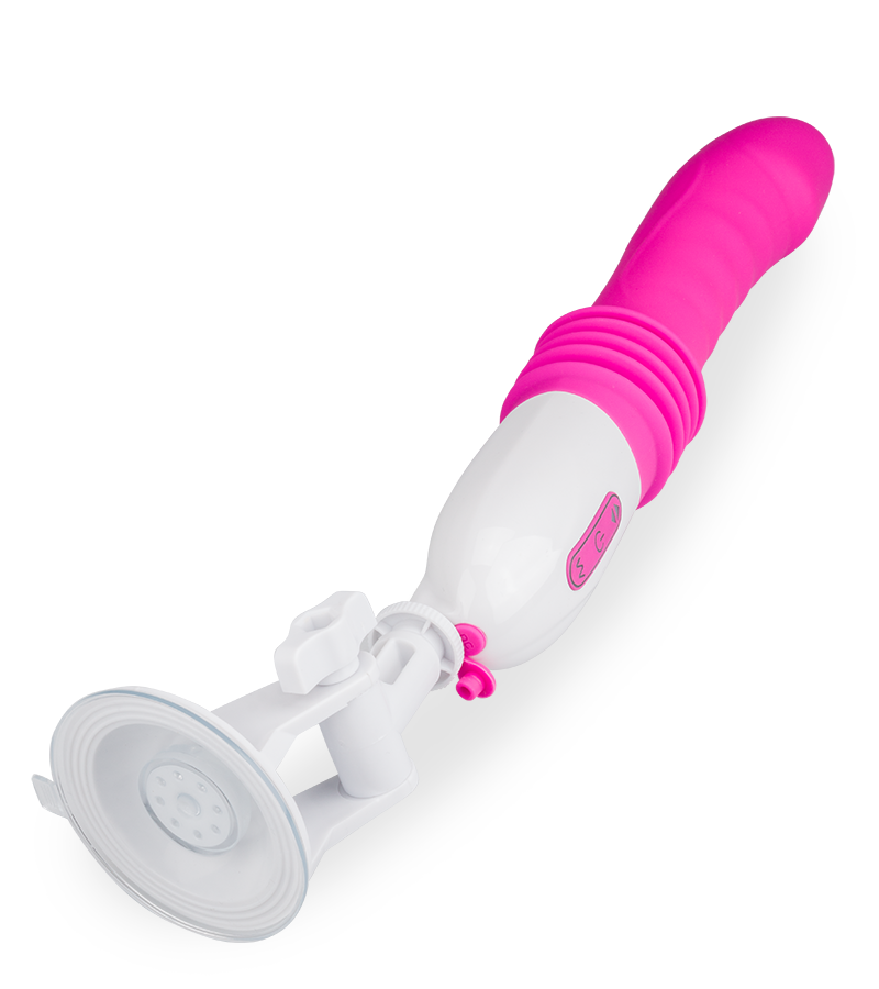 Thrusting suction-cup vibrator