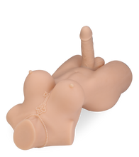 Load image into Gallery viewer, Tianna trans sex torso with penis and anus 17 lb