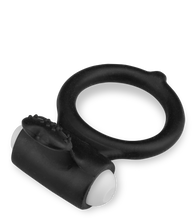 Load image into Gallery viewer, Tickling and vibrating silicone cock ring