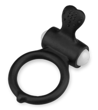 Load image into Gallery viewer, Tickling and vibrating silicone cock ring