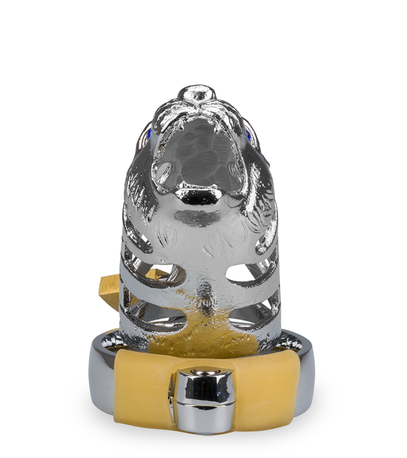 Tiger Chinese zodiac penis chastity cage