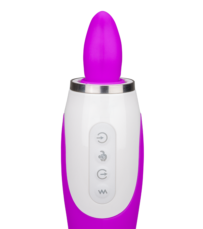 Torch pussy pump with tongue and vibrator