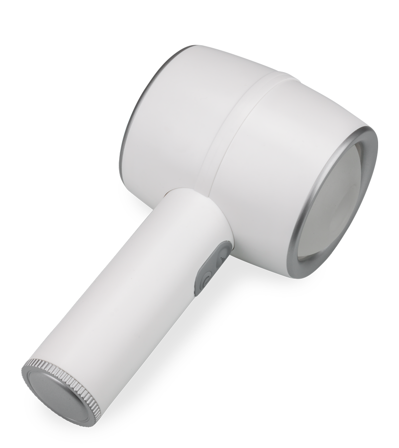 Tornado thrusting masturbator with comfort-grip handle