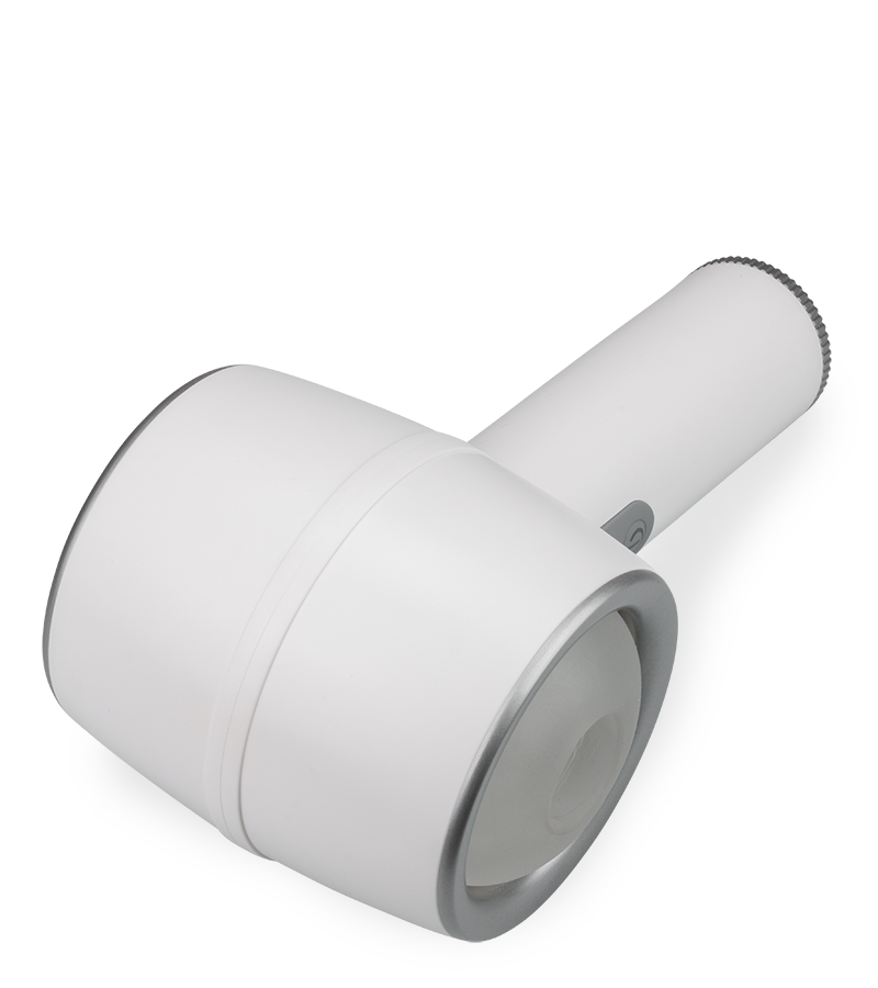 Tornado thrusting masturbator with comfort-grip handle