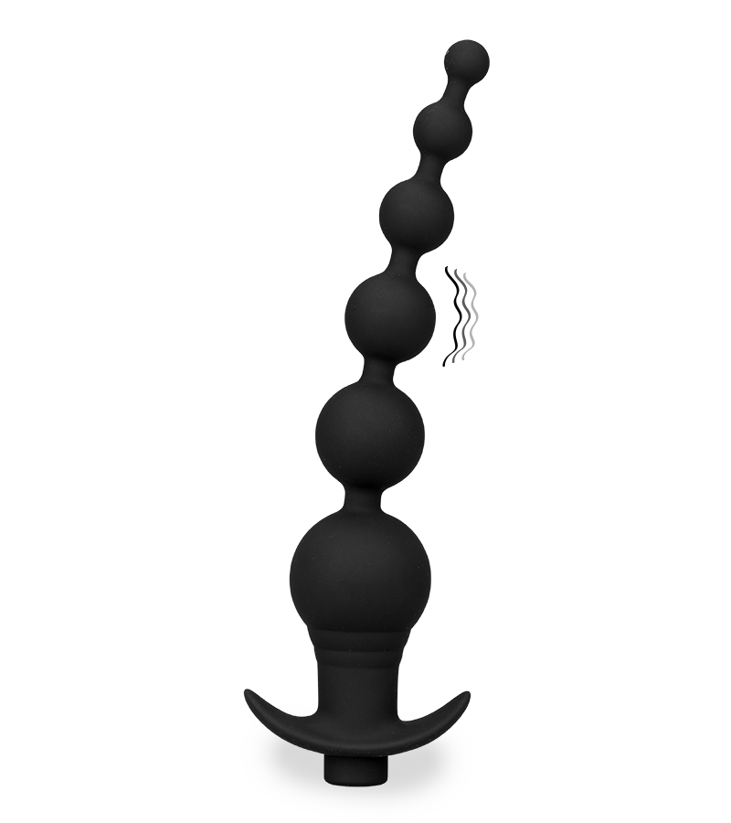 Tower vibrating anal beads