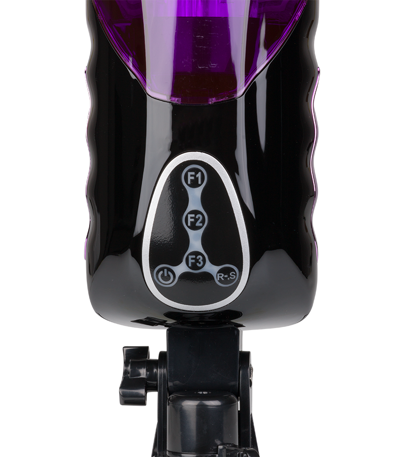 Trainer rotating and thrusting suction cup masturbator