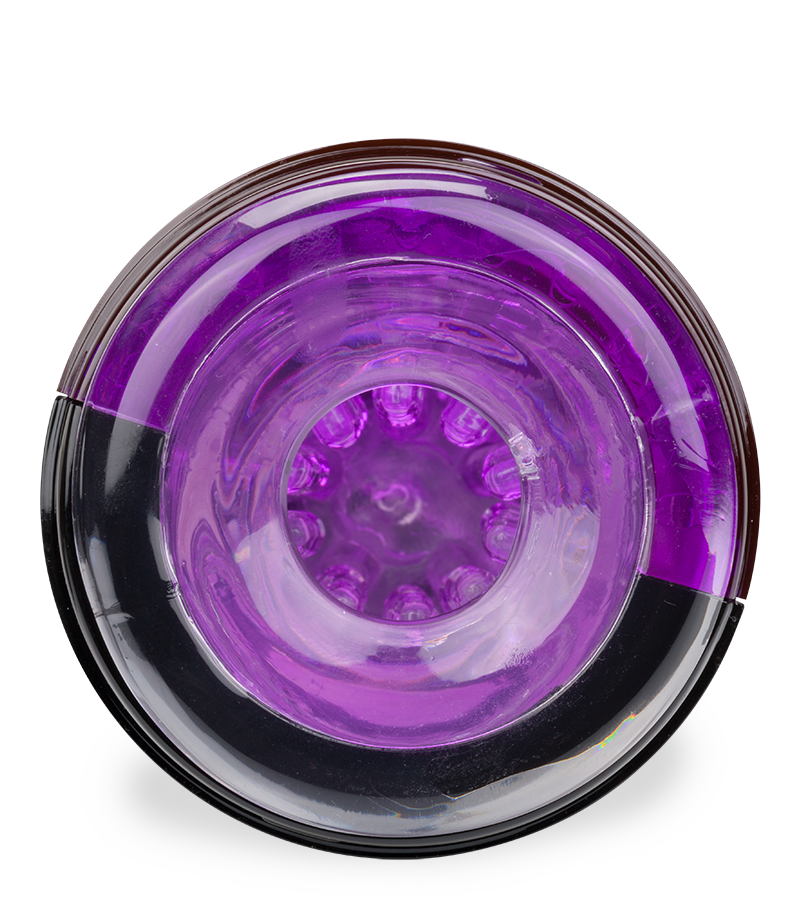 Trainer rotating and thrusting suction cup masturbator