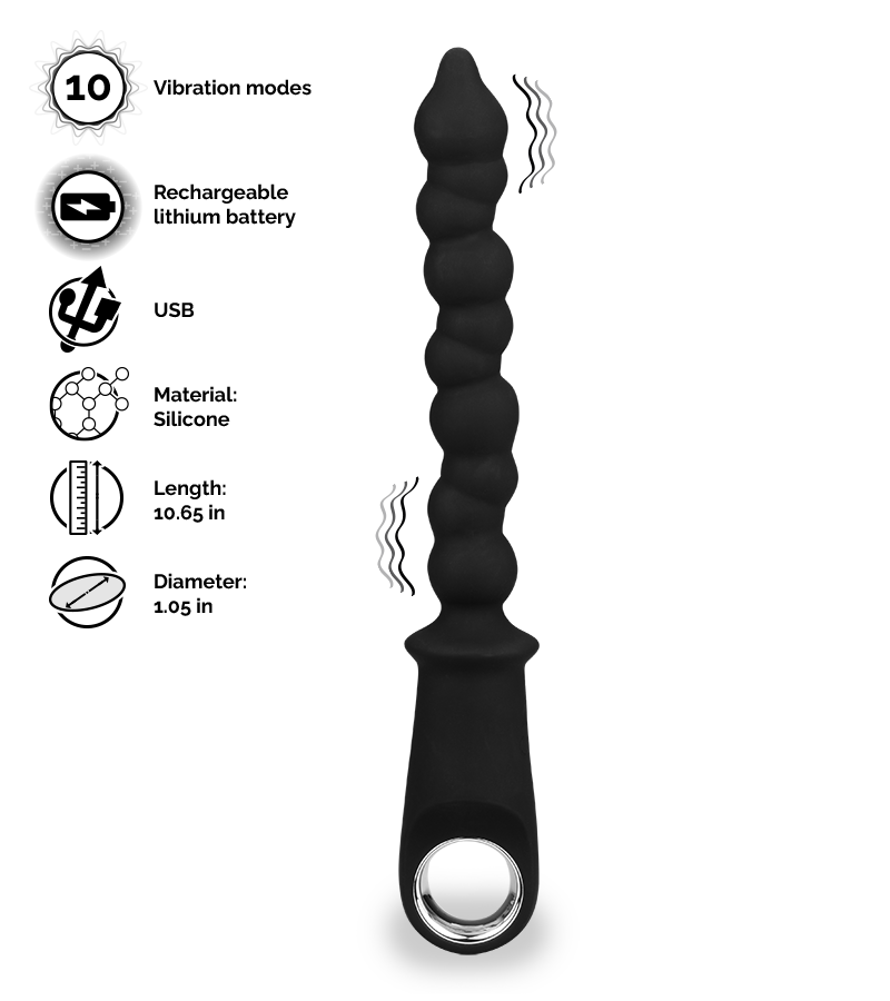 Tremor vibrating anal beads