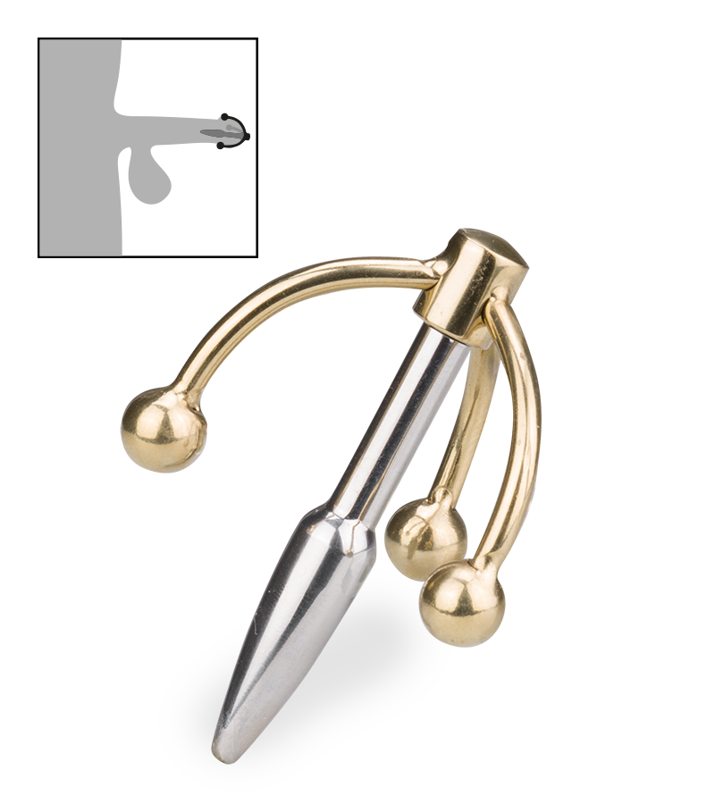 Triple Hook penis plug