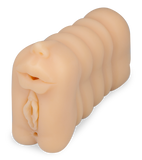 Triple penetration pussy stroker mouth anus vagina