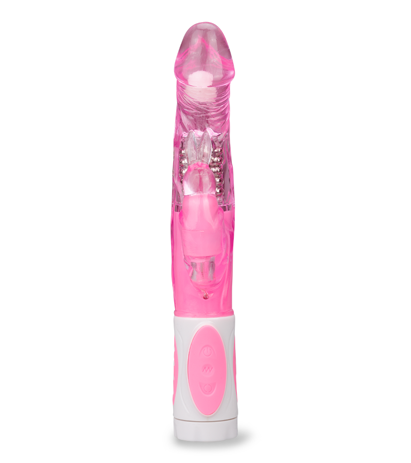 Triple penetration rotating rabbit vibrator